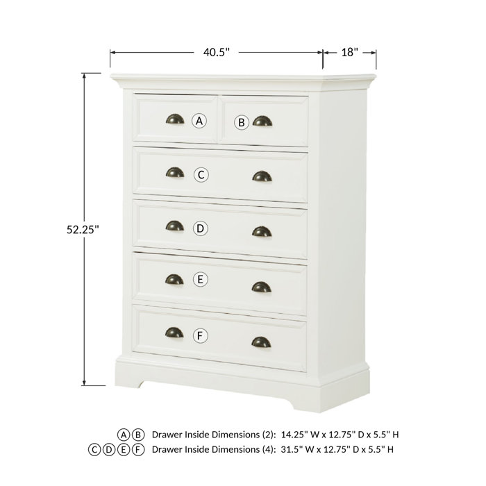 Greyleigh™ Alicea 6 Drawer Dresser & Reviews Wayfair